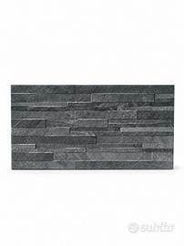 Piastrelle gres effetto muretto grigio/nero
