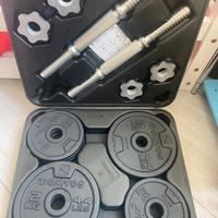 Kit manubri bodybuilding 20kg