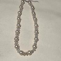 Collana perle e cristalli