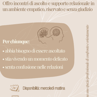 Ti ascolto. Uno spazio dedicato a te