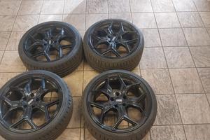 CERCHI IN LEGA  + SET GOMME PARI AL NUOVO