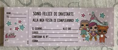 Set inviti compleanno LOL surprise
