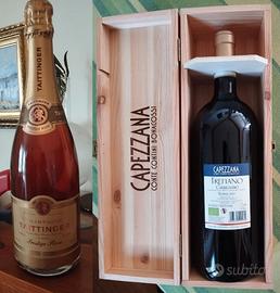 Champagne Taittinger Rosé e Magnum Capezzana 2015