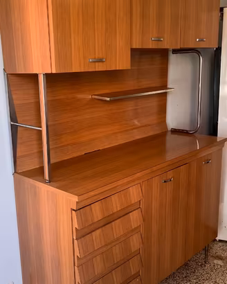 Cucina anni '60 in formica tavolo e 4 sedie