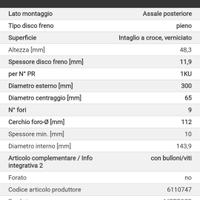 dischi freno Volkswagen 