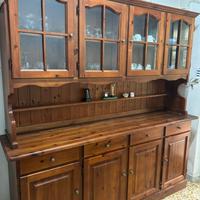Vetrina / Credenza in legno massello stile rustico