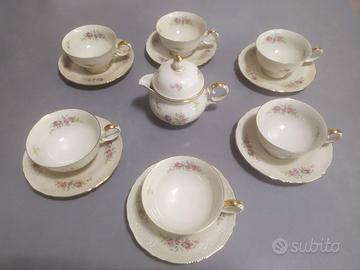 SERVIZIO TAZZE DA TE' FINISSIMA PORCELLANA