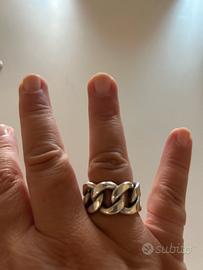 Anello catena in argento