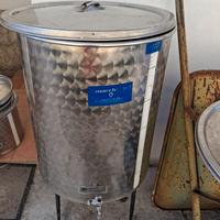 Contenitore acciaio inox 100 lt