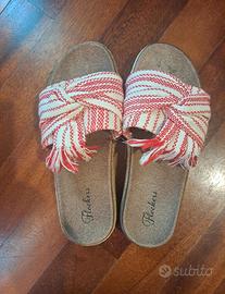 Sandali Ciabatta Flockers in Tela Boho / Etnico 
