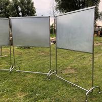 Bacheca lavagna magnetica con ruote