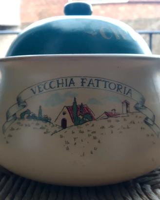 CERAMICA ZUPPIERA PORTA CIPOLLE (COME NUOVA). H.17