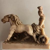 L. TONI,Scultura:Carro Romano e Soldato/Cavalli 65