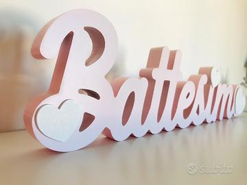 Scritta battesimo