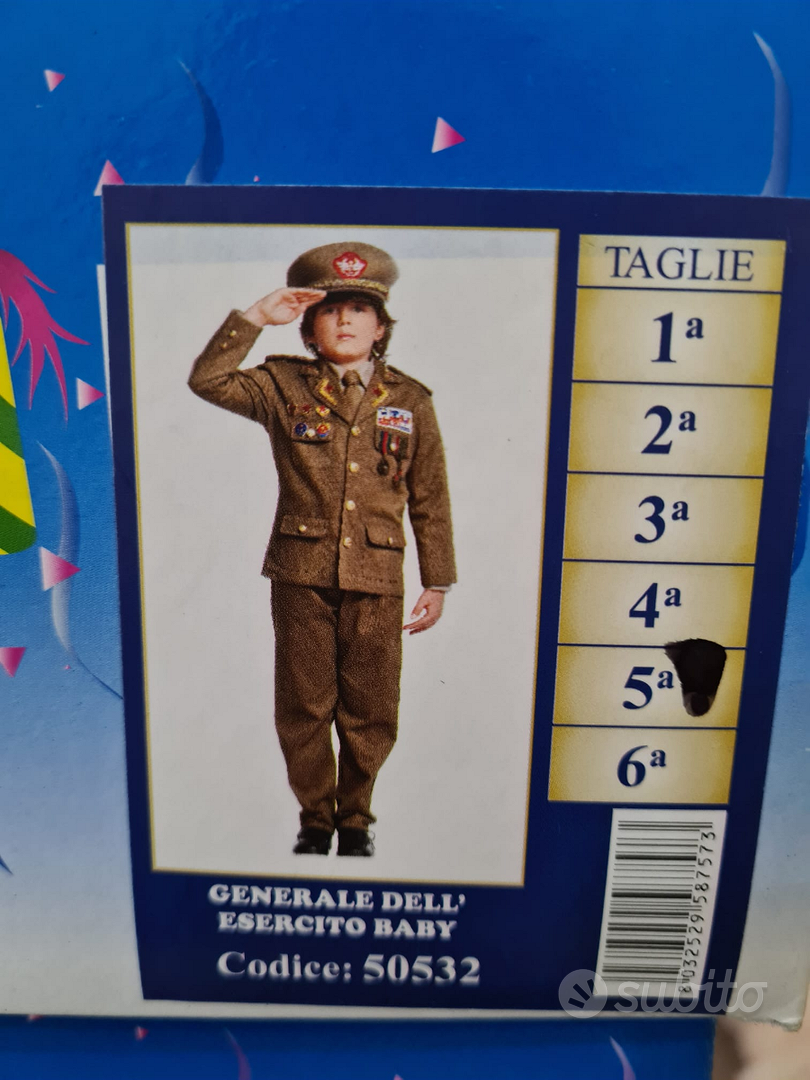 Vestito di Carnevale Veneziano Generale Esercito - Tutto per i bambini In  vendita a Napoli