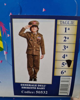 Vestito di Carnevale Veneziano Generale Esercito