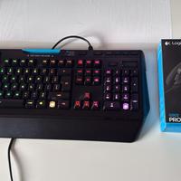 Tastiera e mouse Logitec (G910 -G502)