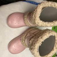 CROCS stivali in gomma con pelo NADIA GIRLS J1/3