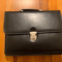 Borsa 24h nera in vera pelle