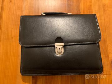 Borsa 24h nera in vera pelle