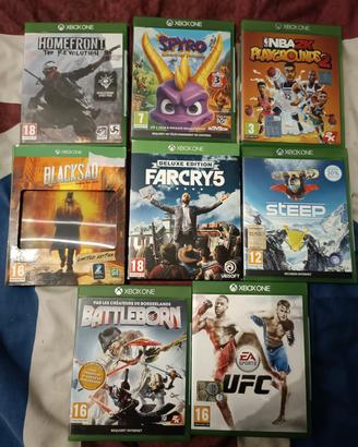 lotto 8 giochi Xbox one