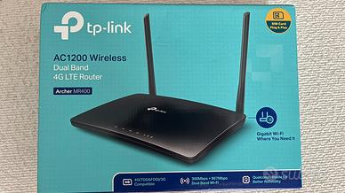 Router 4G LTE TP-Link MR400 AC1200 come nuovo.