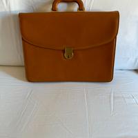 Borsa Lavoro Vera Pelle Marrone Avana by Munari