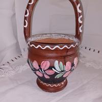 vaso con manico terracotta