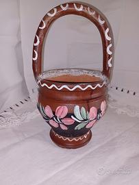vaso con manico terracotta