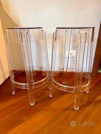 Sgabelli kartell charles ghost coppia trasparenti