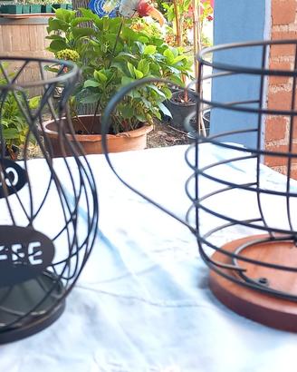 contenitori barattoli per cialde caffè e varie