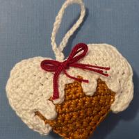 Decorazione uncinetto Cuore pan di zenzero
