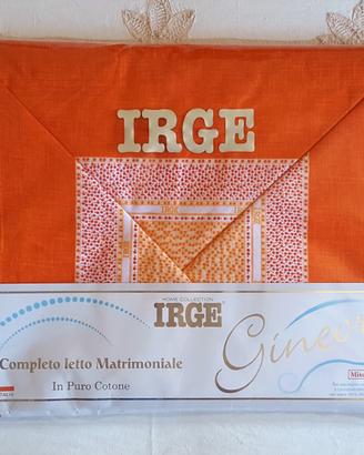 Completo Letto Matrimoniale in Puro Cotone IRGE