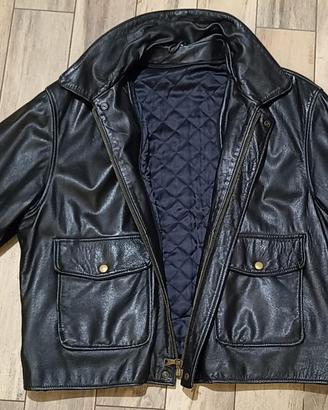 3 giacche in pelle nera