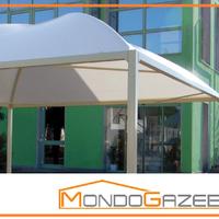 SUN PLUVIO gazebo con gronda incorporata 8cm gamba