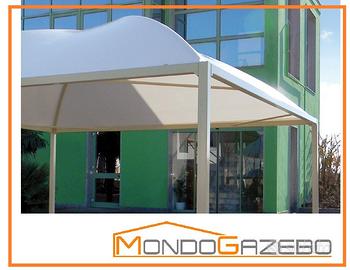 SUN PLUVIO gazebo con gronda incorporata 8cm gamba