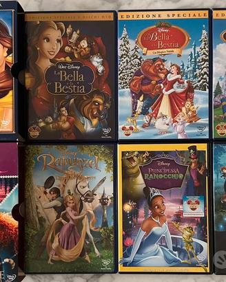 Dvd cofanetto principesse Belle, Rapunzel, Ribellw