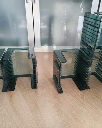 Porta CD modulari in plastica fumé – lotto 5 pezzi