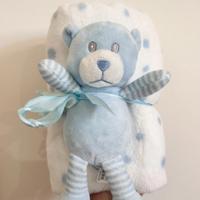 Copertina neonati con peluche