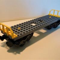 LEGO Train - Vagone Pianale con Sponde MOC - NUOVO