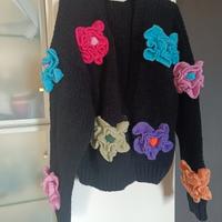 Giacchina in 100% Poliestere  Fiorata