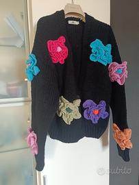 Giacchina in 100% Poliestere  Fiorata