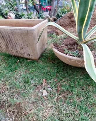 Coppia vasi in cemento 