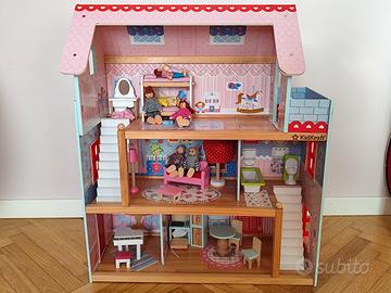 Casa delle bambole KidKraft 3 piani + bambole