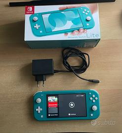 Nintendo Switch lite turchese