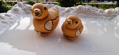 set 2 pulcini Thun arancioni medio e piccolo