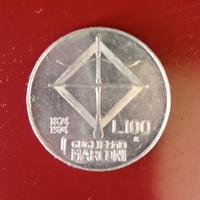 moneta 100 lire 1974 Guglielmo Marconi 