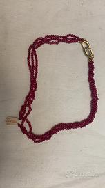 Collana donna radice di rubino vintage