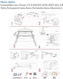 Barre portatutto per Citroen 