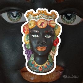 vaso testa di moro h(30 cm) 